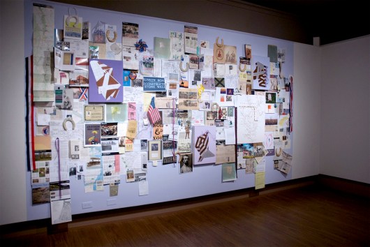  Meet Me at the Mason Dixon Mixed - media installation view 9.5 x 15 feet approximately Schmucker Art Gallery, Gettysburg College Gettysburg College, PA 2011 